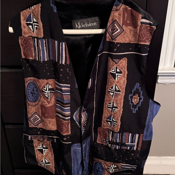✨ Stunning Vintage Nickelodeon Silk Men’s Vest - One of a Kind ✨ - Picture 12 of 14